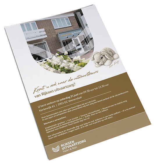 flyer-uitvaartbeurs Uitvaartbeurs Veenendaal - Rijksen Uitvaartzorg